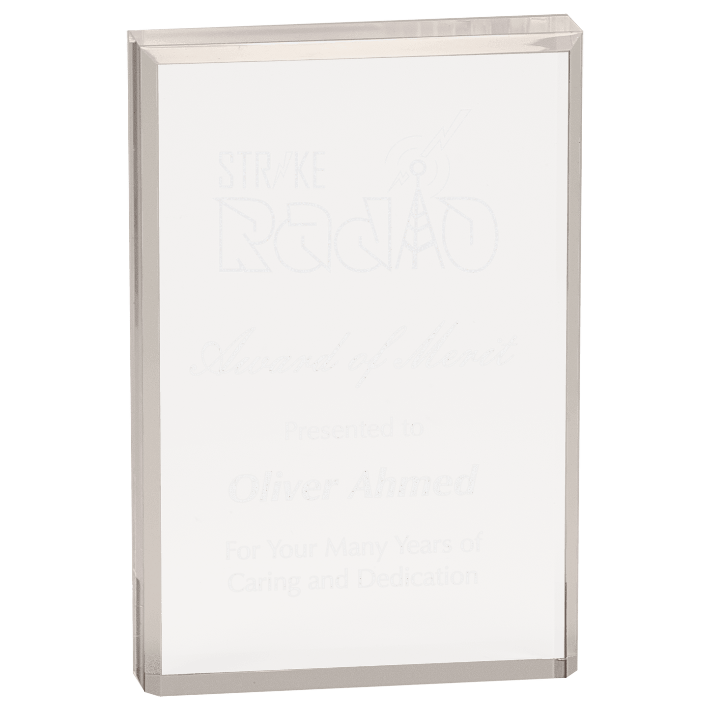 Rectangle Acrylic - Clear - Awards & More #