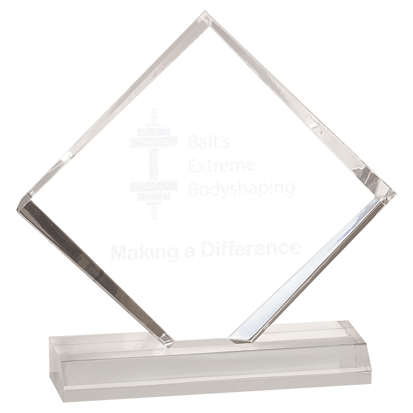 Diamond Jewel Beveled Acrylic Award - Awards & More #
