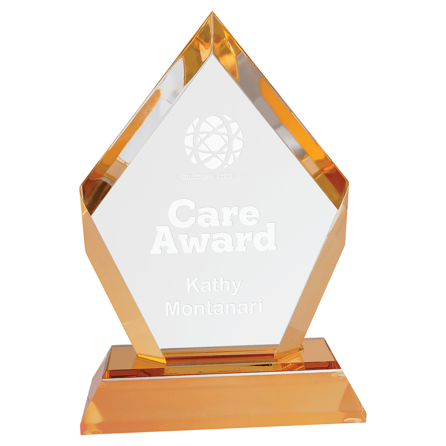 Diamond Impress Acrylic - Gold - Awards & More #