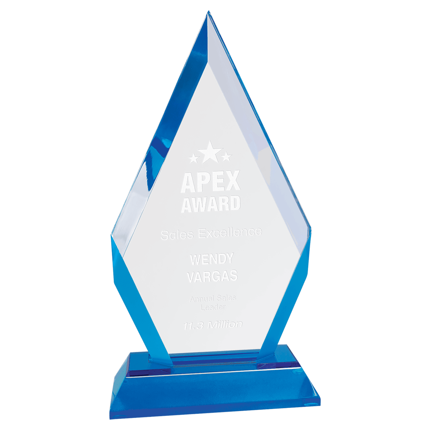 Diamond Impress Acrylic - Blue - Awards & More #