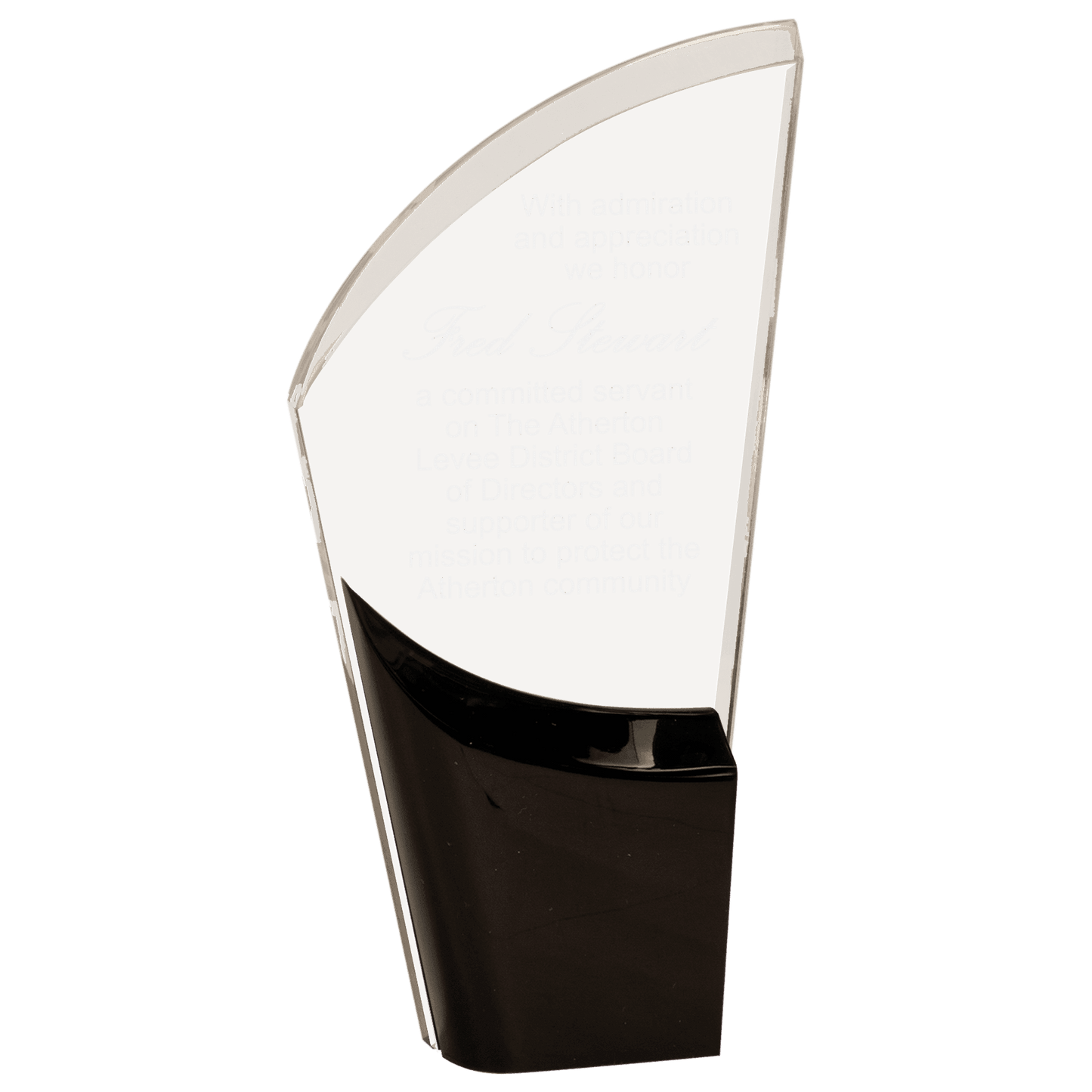 Lunar Acrylic Award - Black