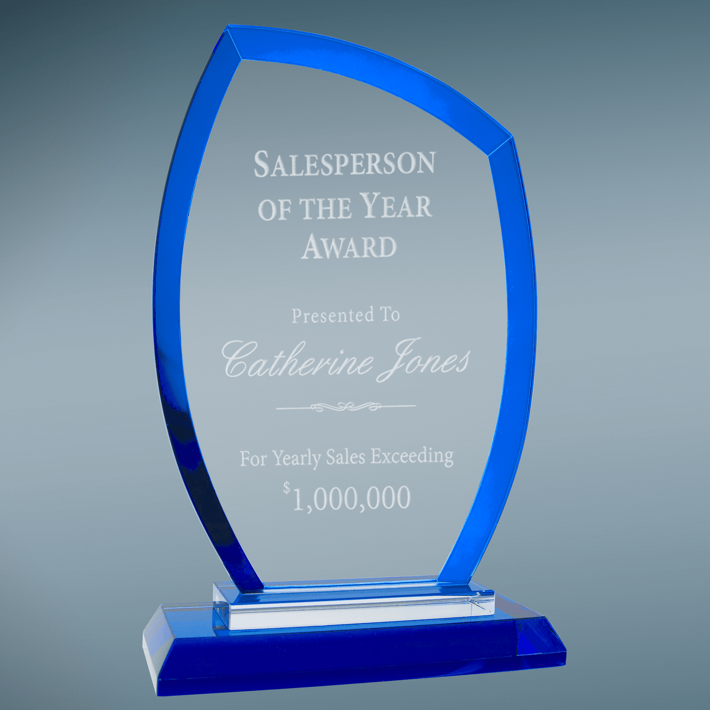 Peak Regal Glass - Blue - Awards & More #