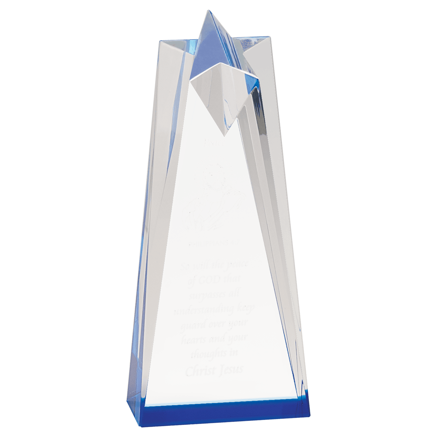 Sculpted Star Acrylic - Blue - Awards & More #