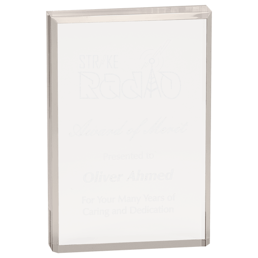 Rectangle Acrylic - Clear - Awards & More #