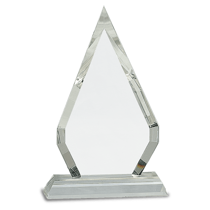 Crystal Rhombus with Pedestal Base - Clear - Awards & More #