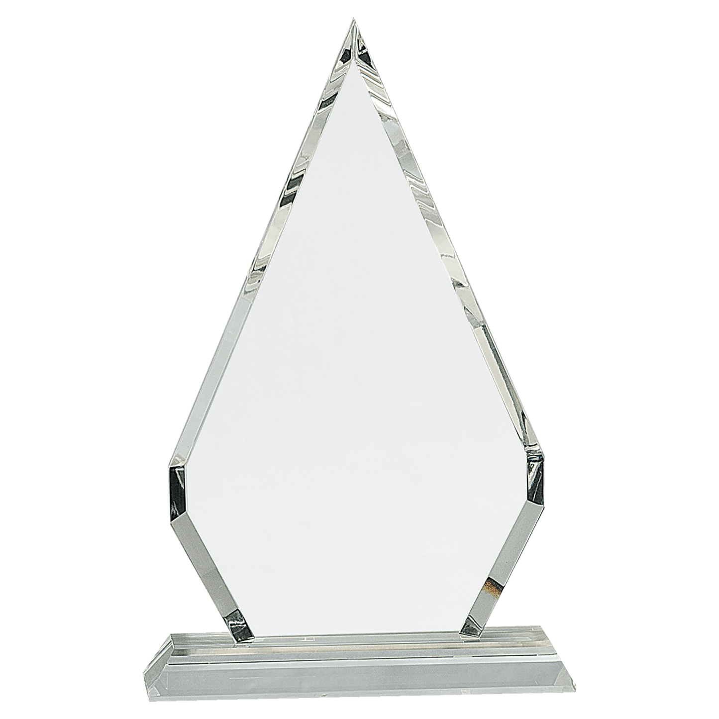 Crystal Rhombus with Pedestal Base - Clear - Awards & More #