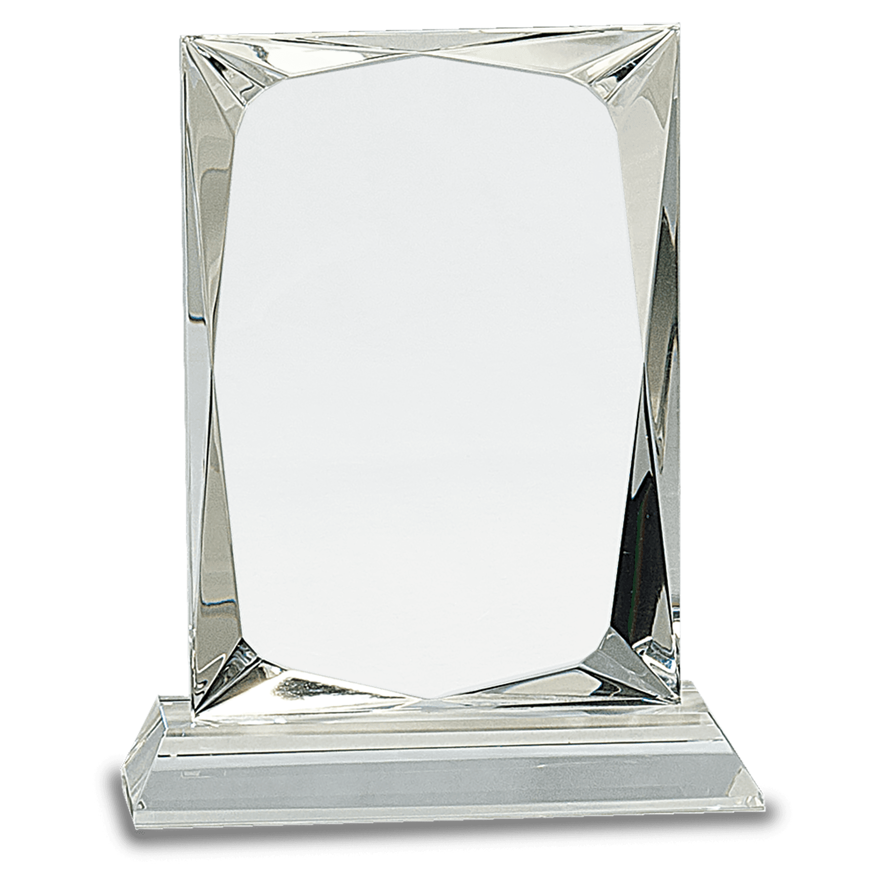 Rectangle Crystal on Base - Clear - Awards & More #
