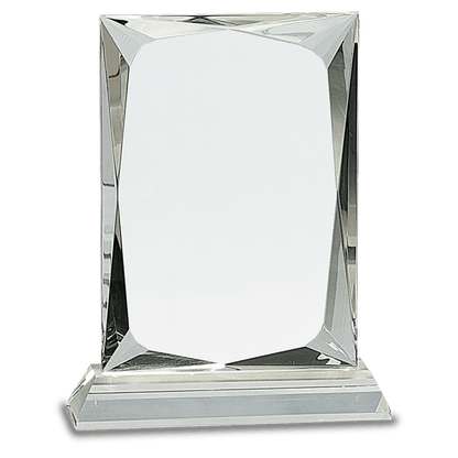 Rectangle Crystal on Base - Clear - Awards & More #