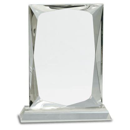 Rectangle Crystal on Base - Clear - Awards & More #