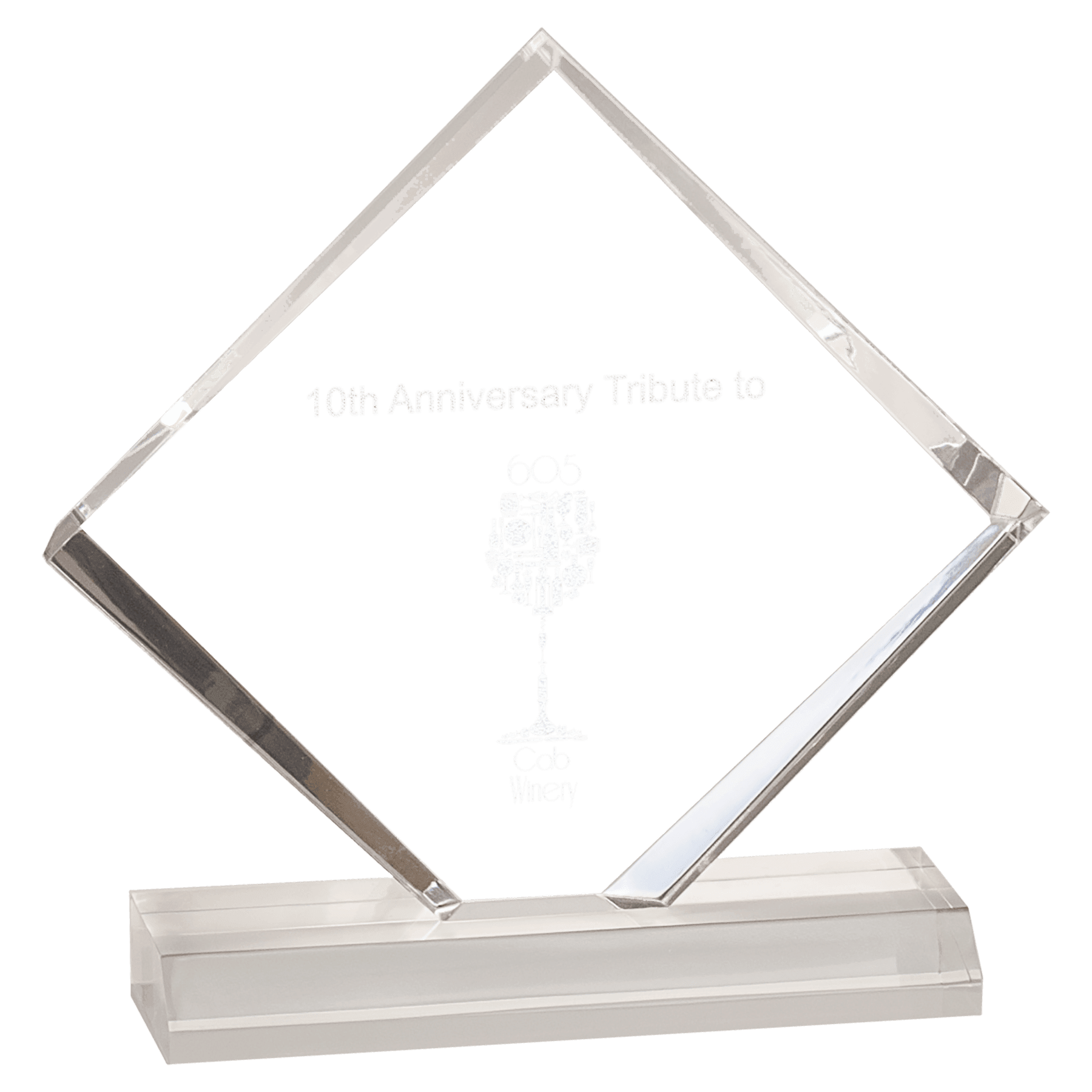 Diamond Jewel Beveled Acrylic Award - Awards & More #