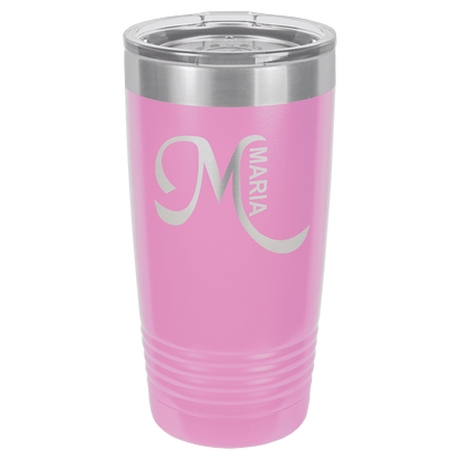 20 oz. Ringneck Tumbler with Clear Lid - Custom Engraving