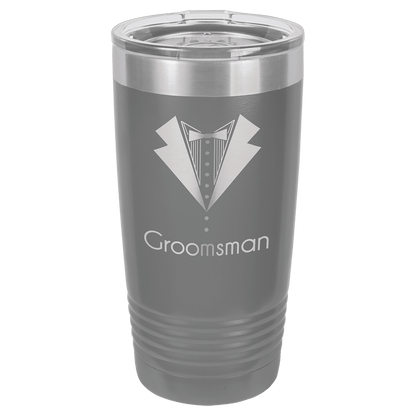 20 oz. Ringneck Tumbler with Clear Lid - Custom Engraving