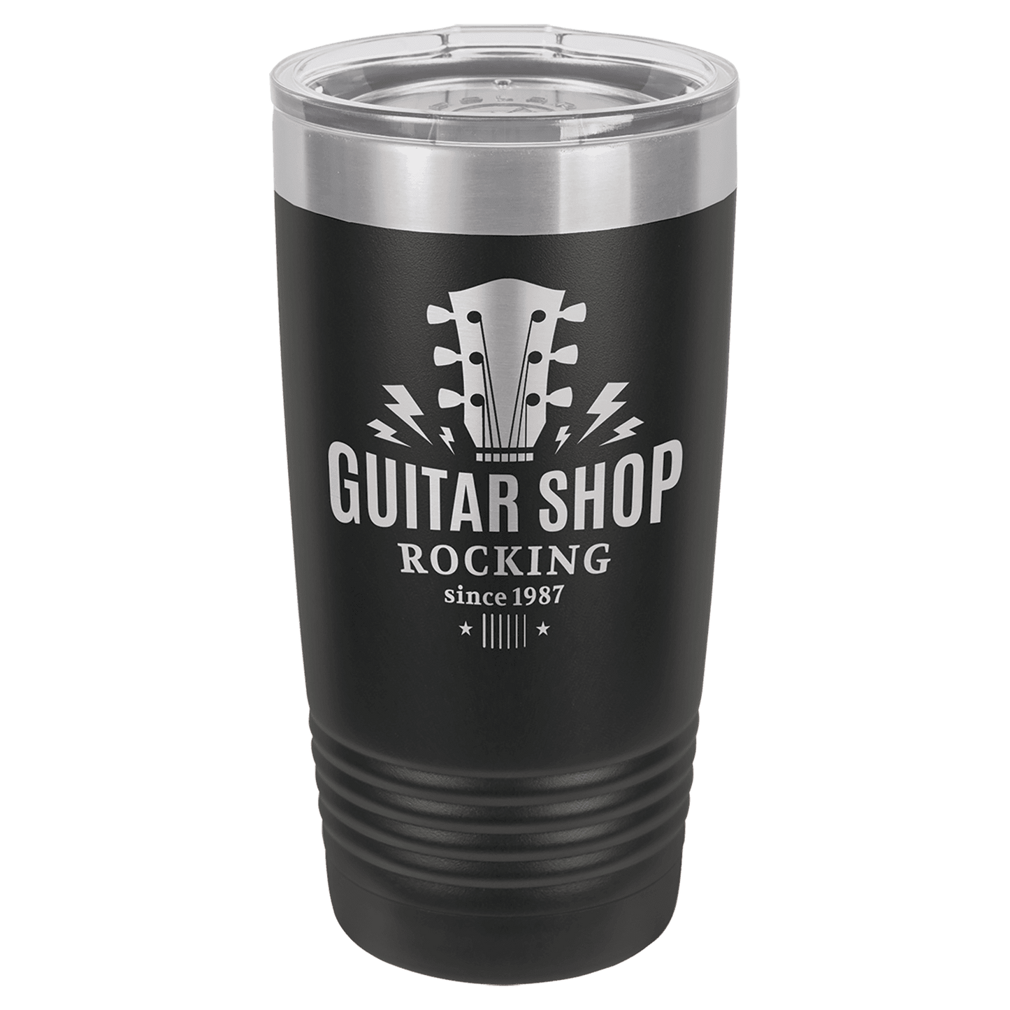 20 oz. Ringneck Tumbler with Clear Lid - Custom Engraving