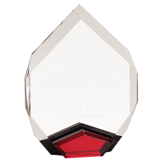 Ruby Red Marquis Acrylic Award