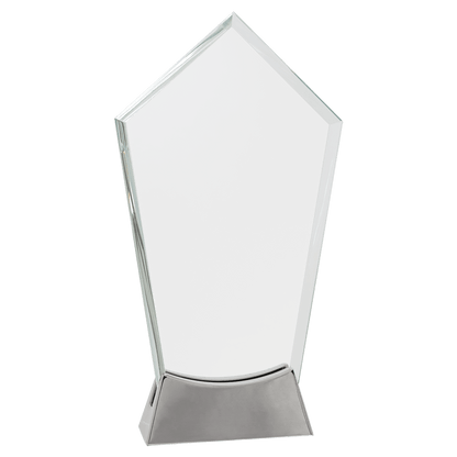 Peak Platinum Glass with Full Metal Base - Awards & More #