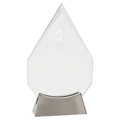 Diamond Platinum Glass with Full Metal Base - Awards & More #