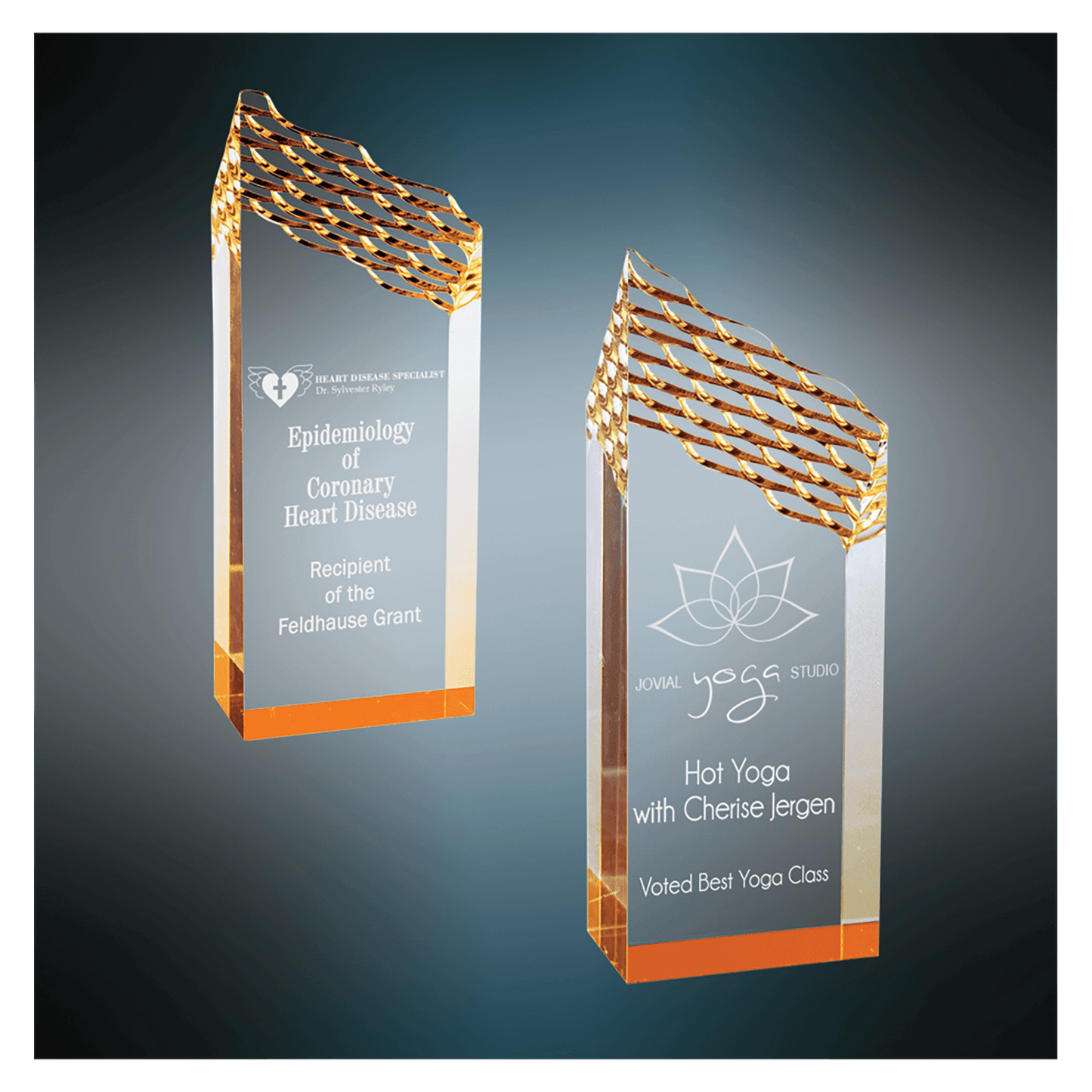 Riptide Acrylic - Gold - Awards & More
