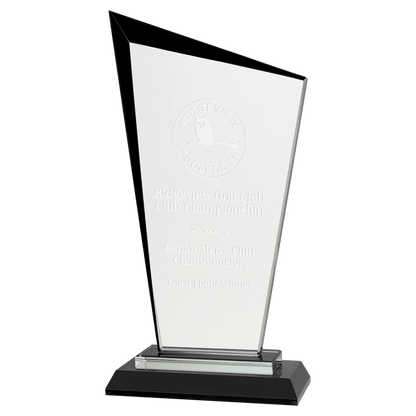 Razor Glass Award - Black - Awards & More #