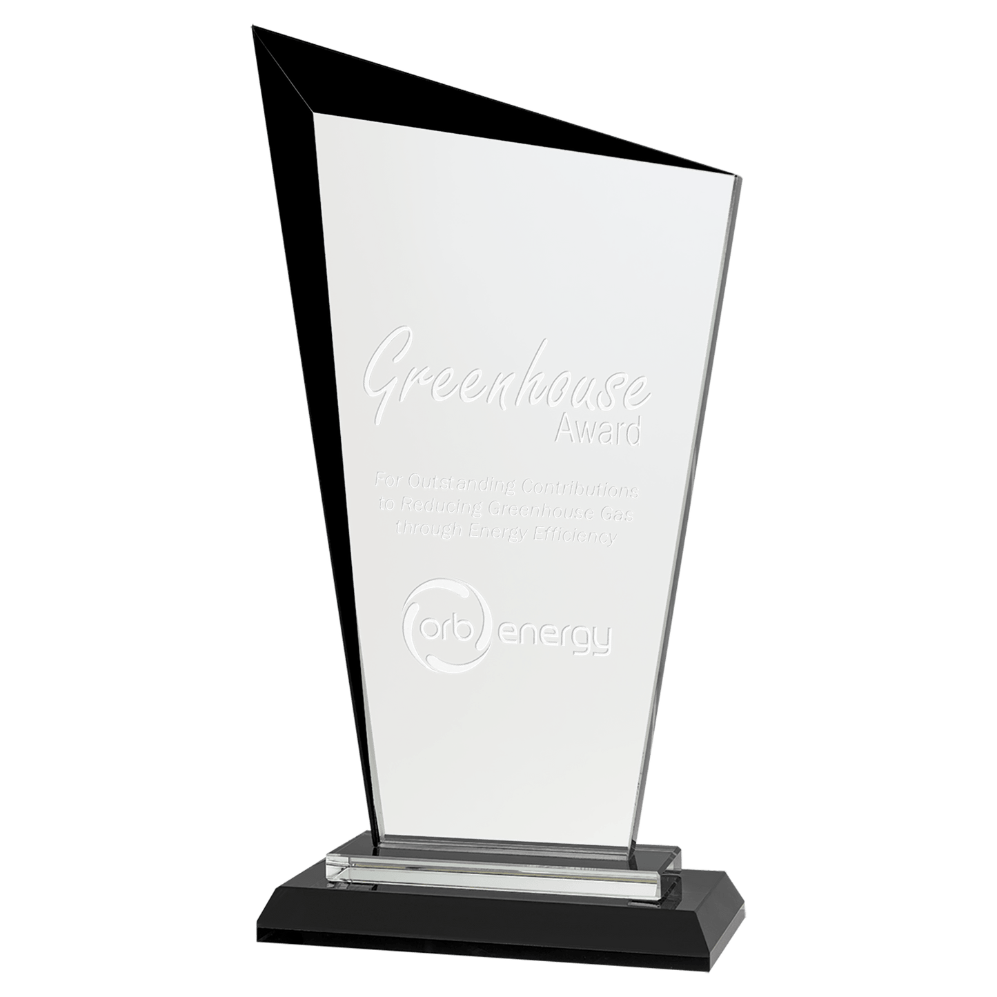 Razor Glass Award - Black - Awards & More #