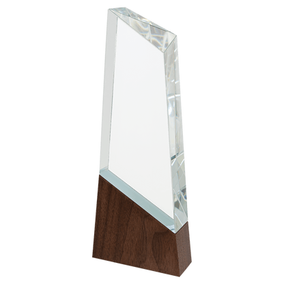 Peak Sierra Glass with Walnut Base - Awards & More #