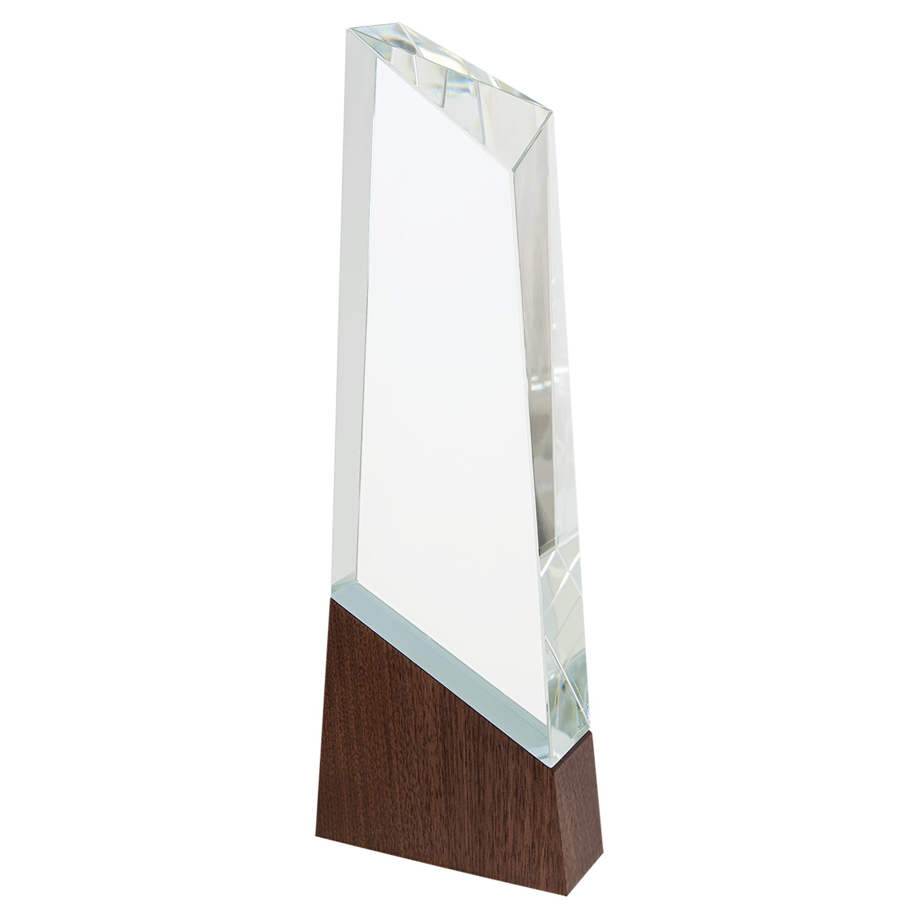 Peak Sierra Glass with Walnut Base - Awards & More #