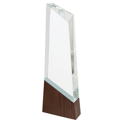 Peak Sierra Glass with Walnut Base - Awards & More #