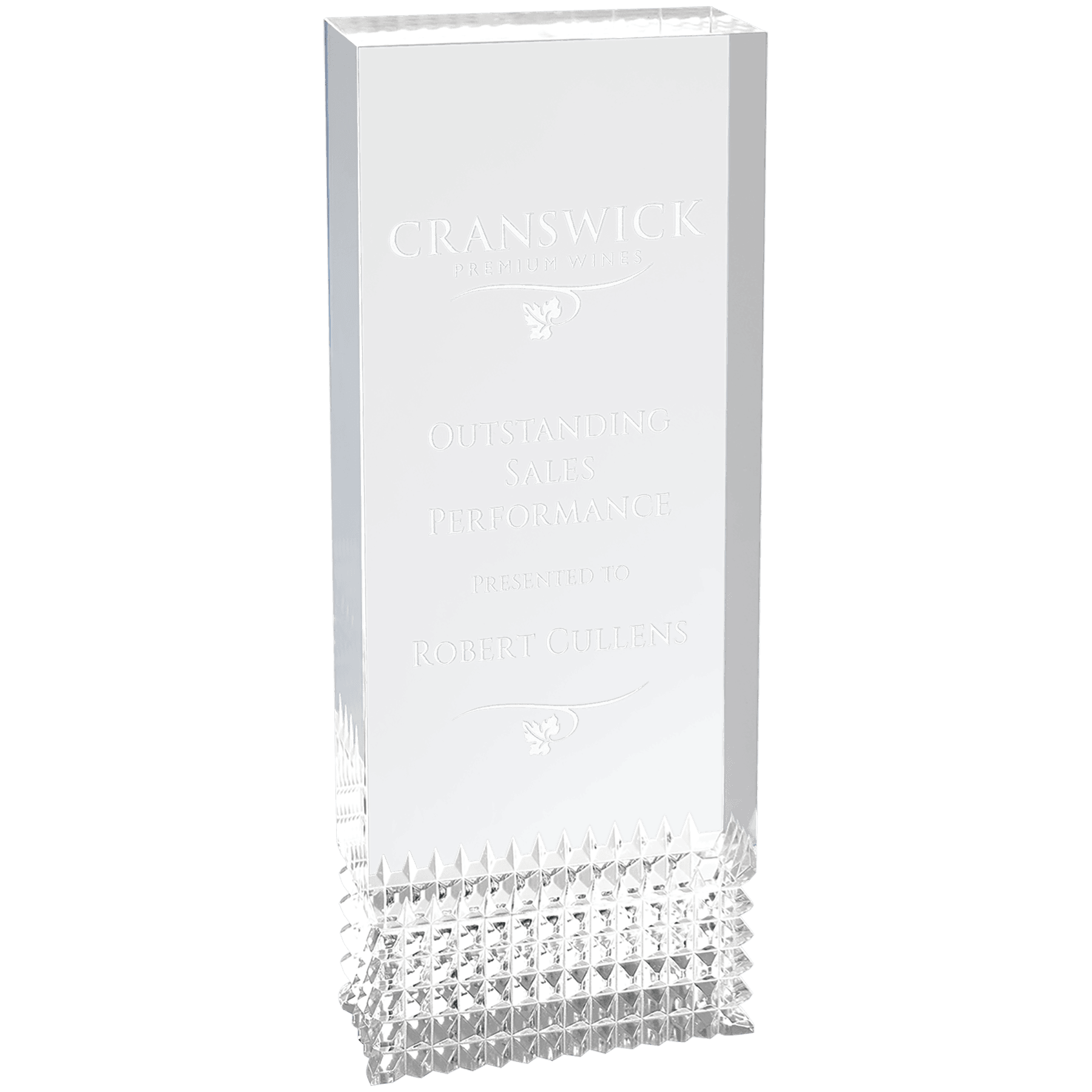 Tribute Acrylic Award - Silver - Awards & More #