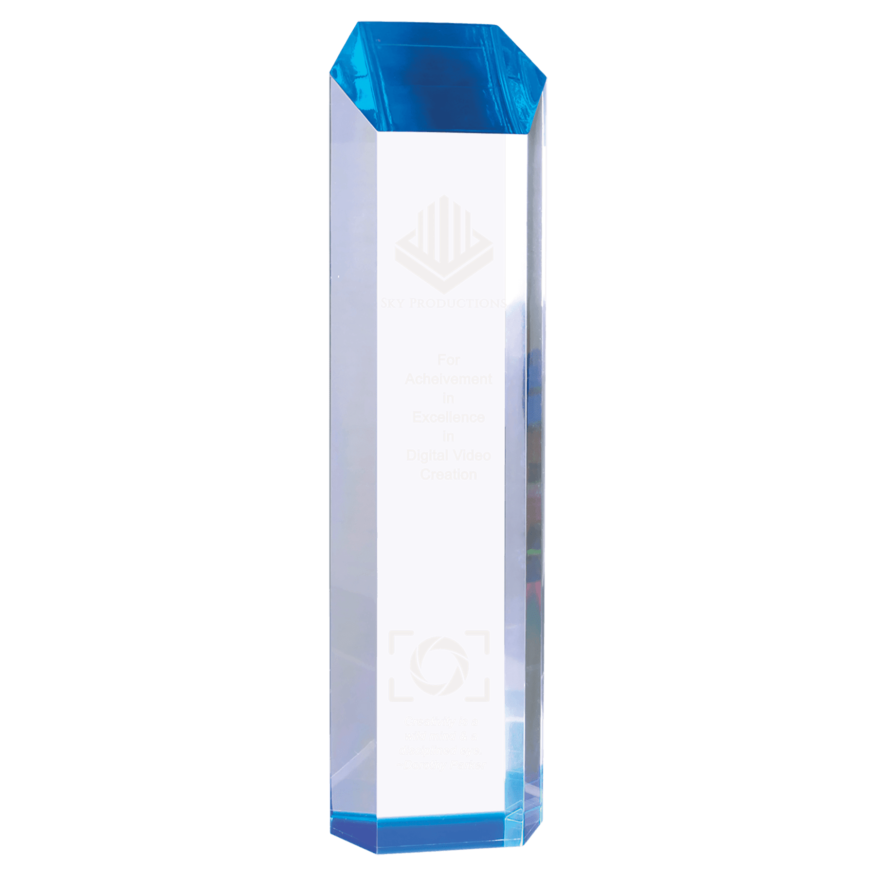 Tower Acrylic - Blue - Awards & More #