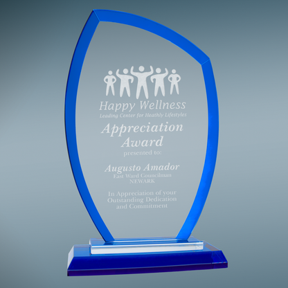 Peak Regal Glass - Blue - Awards & More #